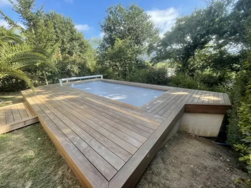Dégrisage d'une terrasse a Saint-Jean-de-Luz , Orthez, NR Construction Bois
