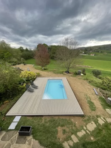 Fabrication d'une terrasse en composite à Saint Jean Pied de Port : la solution moderne et durable par NR Construction Bois, Orthez, NR Construction Bois