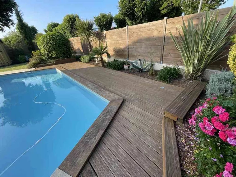 Faire poser une palissade en bois autour d'une propriété privée, Orthez, NR Construction Bois