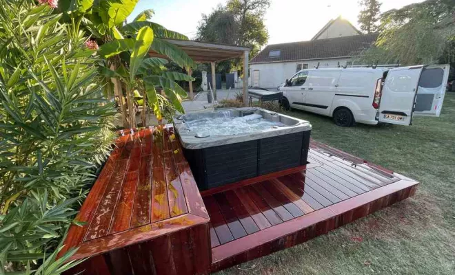 Chantier Arthez de Bearn 64 - Construction de terrasses, Orthez, NR Construction Bois