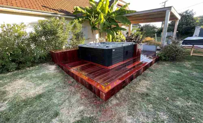 Chantier Arthez de Bearn 64 - Construction de terrasses, Orthez, NR Construction Bois