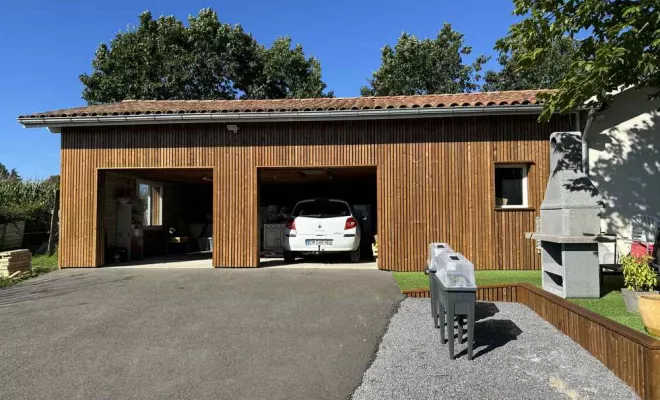 Chantier Castel Sarazin 40 - Aménagement extérieur, Orthez, NR Construction Bois