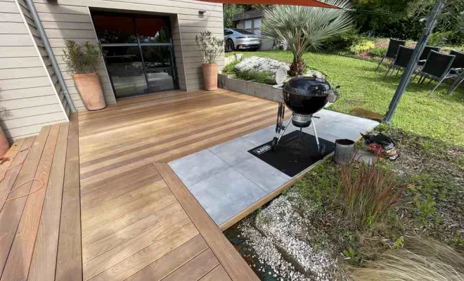 Chantier Jurançon 64 - Construction de terrasses, Orthez, NR Construction Bois