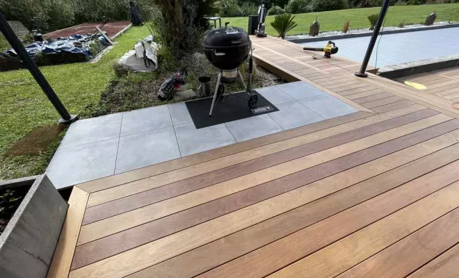 Chantier Jurançon 64 - Construction de terrasses, Orthez, NR Construction Bois