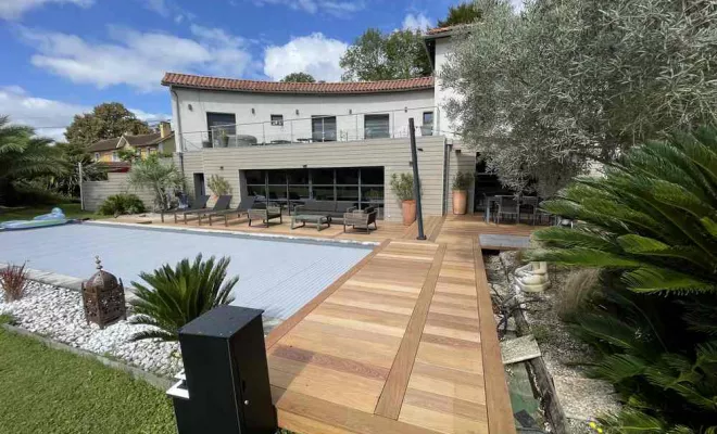 Chantier Jurançon 64 - Construction de terrasses, Orthez, NR Construction Bois