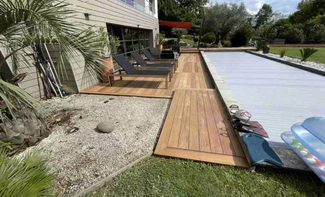 Chantier Jurançon 64 - Construction de terrasses, Orthez, NR Construction Bois