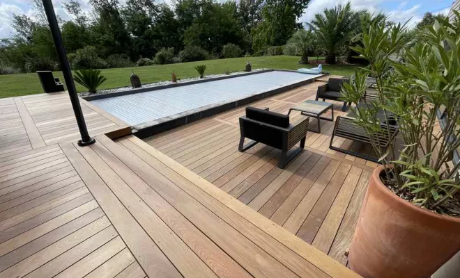 Chantier Jurançon 64 - Construction de terrasses, Orthez, NR Construction Bois