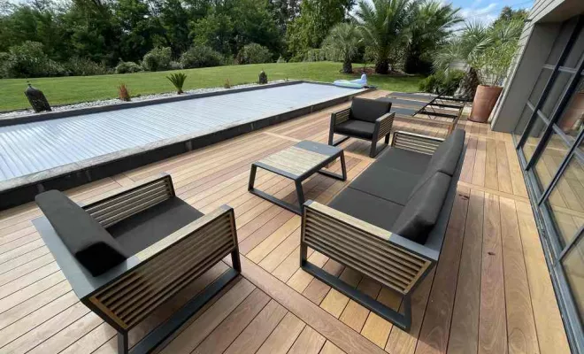 Chantier Jurançon 64 - Construction de terrasses, Orthez, NR Construction Bois