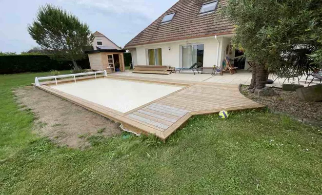 Chantier Orthez 64 - Construction de terrasses, Orthez, NR Construction Bois