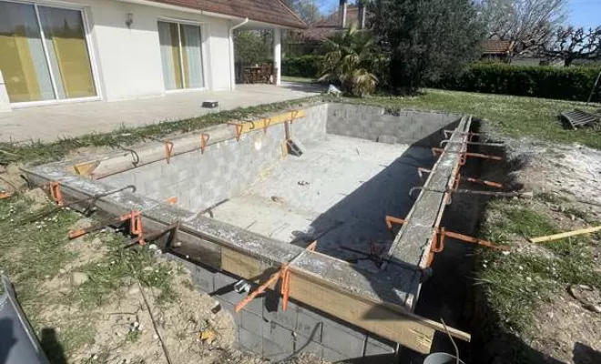 Chantier Orthez 64 - Construction de terrasses, Orthez, NR Construction Bois