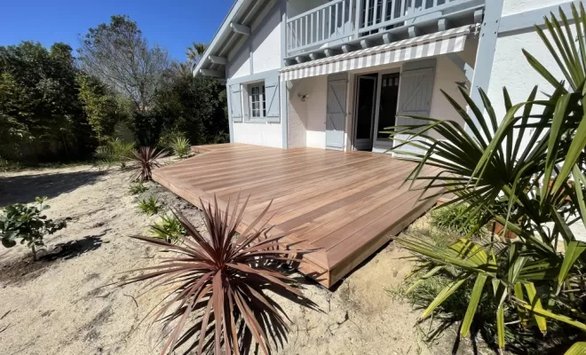 Chantier Labenne 40 - Construction de terrasse , Orthez, NR Construction Bois