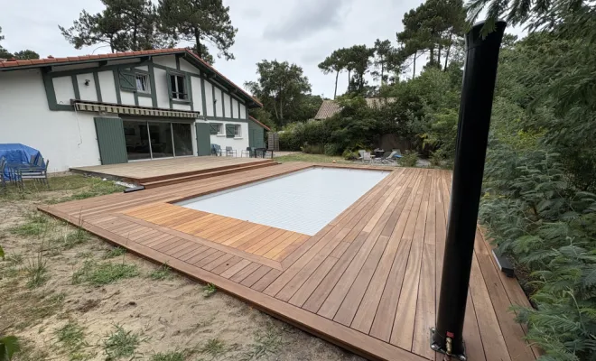 Chantier Capbreton 40 - Construction de terrasses, Orthez, NR Construction Bois