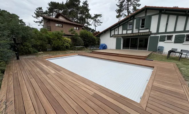 Chantier Capbreton 40 - Construction de terrasses, Orthez, NR Construction Bois