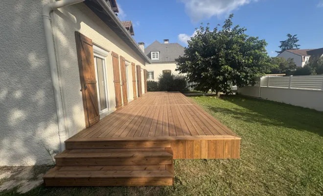 Chantier Pau 64 - Construction de terrasses, Orthez, NR Construction Bois
