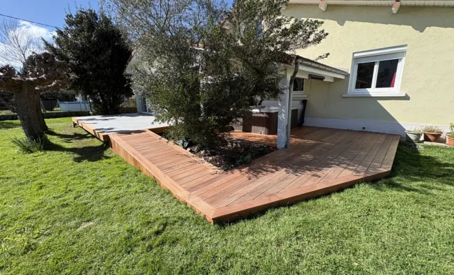 Chantier Oloron 64 - Construction d’une terrasse bois, Orthez, NR Construction Bois