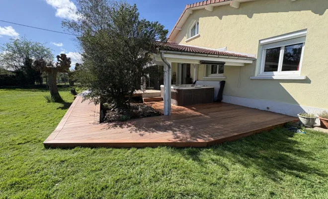 Chantier Oloron 64 - Construction d’une terrasse bois, Orthez, NR Construction Bois