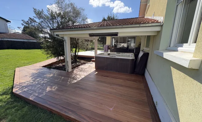 Chantier Oloron 64 - Construction d’une terrasse bois, Orthez, NR Construction Bois