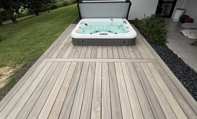 Chantier Lescar 64 - Construction de terrasse bois, Orthez, NR Construction Bois