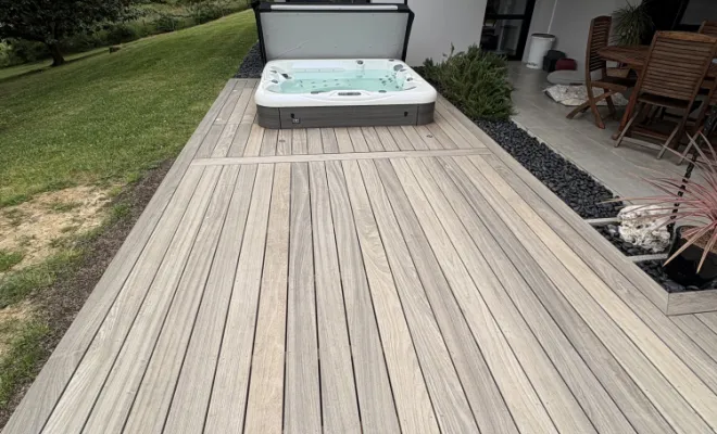 Chantier Lescar 64 - Construction de terrasse bois, Orthez, NR Construction Bois